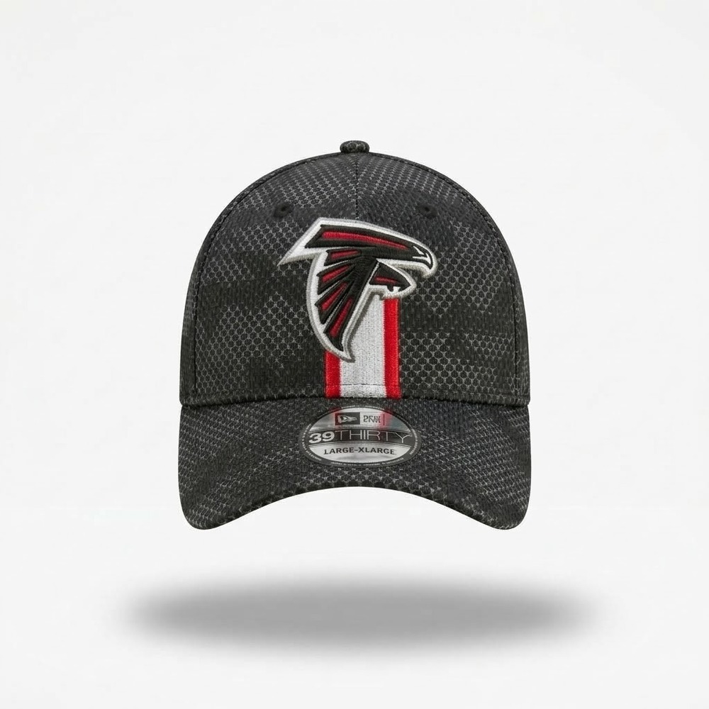 Atlanta Falcons New Era 39THIRTY Hat L/XL Black 2024 Sideline New